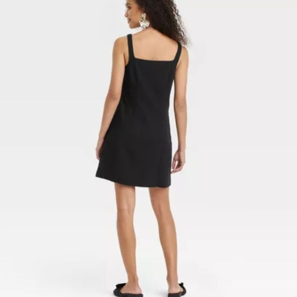 Linen Tank Mini Shift Dress - Picture 2 of 11